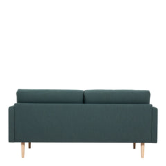 Larvik 2.5 Seater Sofa - Dark Green, Oak Legs