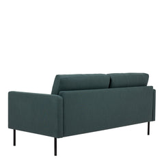 Larvik 2.5 Seater Sofa - Dark Green, Black Legs