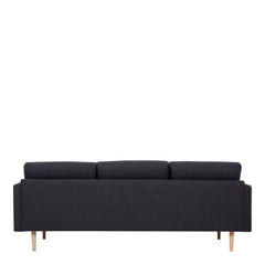 Larvik 3 Seater Sofa - Anthracite, Oak Legs