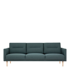 Larvik 3 Seater Sofa - Dark Green, Oak Legs