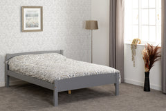 Amber 4ft6 Wood and Upholstered with Headboard Double Bed Frame