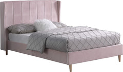 Amelia 5ft King Size Wood and Upholstered Headboard Bed Frame