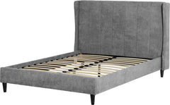 Amelia 4ft6 Double Wood and Upholstered Headboard Bed Frame