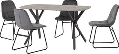 Athens Rectangular Dining Set with Lukas Chairs
