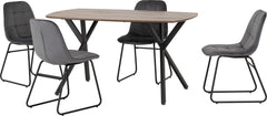 Athens Rectangular Dining Set with Lukas Chairs