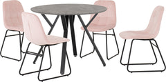 Athens Round Dining Set with Lukas Chairs