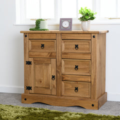 Corona 1 Door 4 Drawer Sideboard