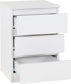 Malvern 3 Drawer Bedside (PAIR)