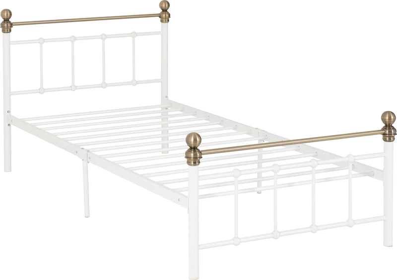 Marlborough 3ft Metal Bed Frame Two Tone