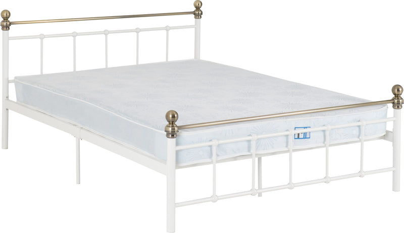 Marlborough 4ft6 Double Metal Bed Frame Two Tone