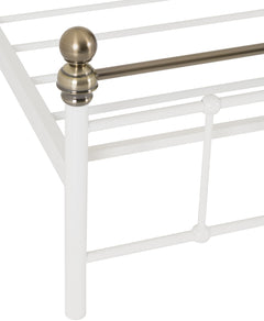 Marlborough 4ft6 Double Metal Bed Frame Two Tone