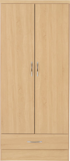 Nevada 2 Door 1 Drawer Wardrobe