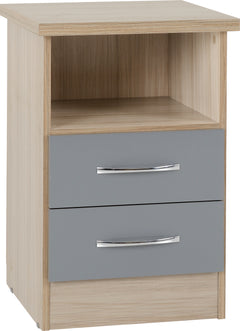 Nevada 2 Drawer Bedside