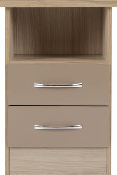 Nevada 2 Drawer Bedside