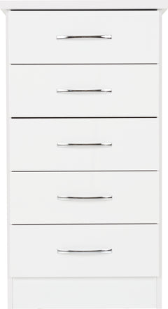 Nevada 5 Drawer Narrow Chest