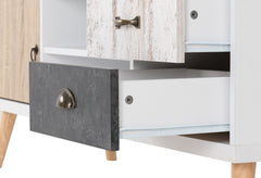 Nordic 1 Door 2 Drawer TV Unit