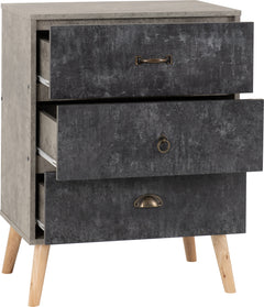 Nordic 3 Drawer Chest