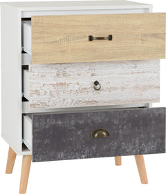 Nordic 3 Drawer Chest