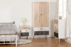 Nordic 3 Door 3 Drawer Wardrobe