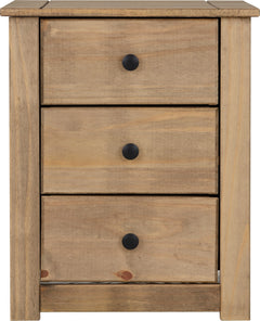 Panama 3 Drawer Bedside Chest