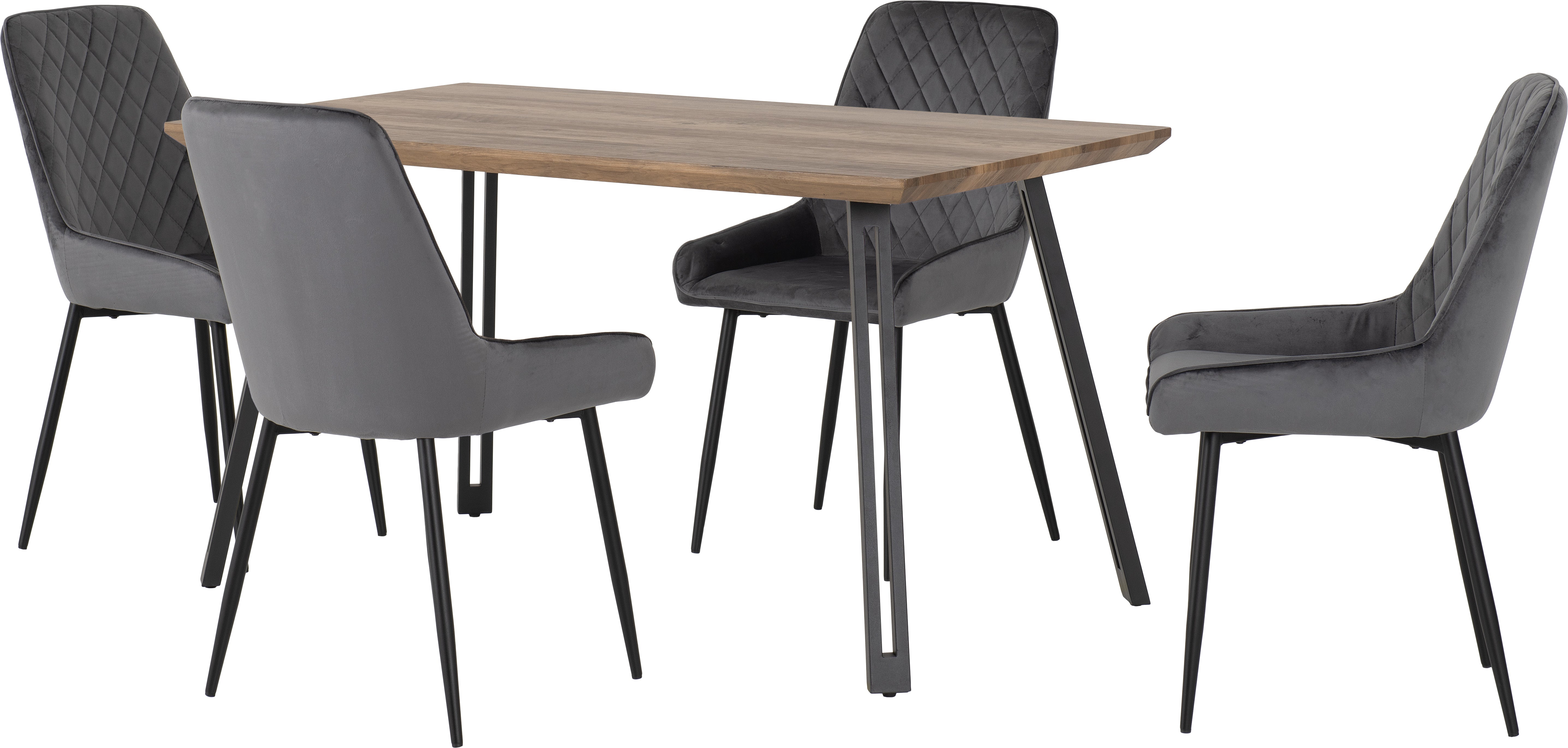 Quebec Straight Edge Dining Set with Avery Chairs
