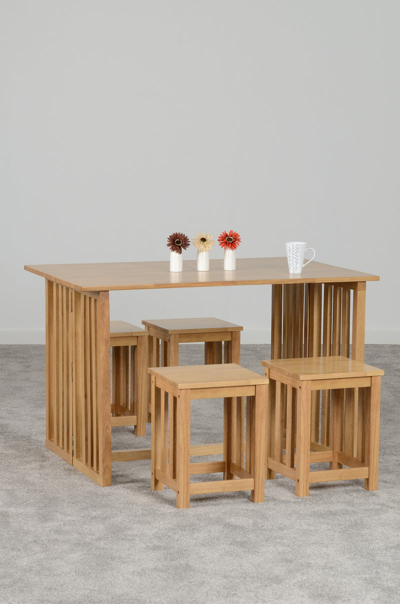 Richmond Foldaway Dining Set (4 Stools)