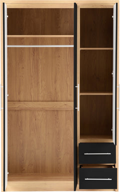 Seville 3 Door 2 Drawer Wardrobe