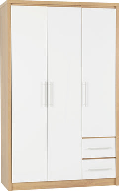 Seville 3 Door 2 Drawer Wardrobe