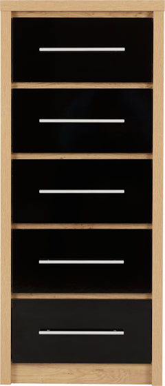 Seville 5 Drawer Narrow Chest