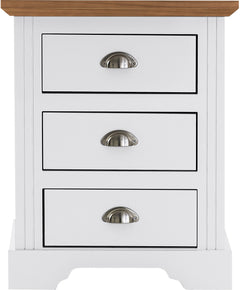 Toledo 3 Drawer Bedside